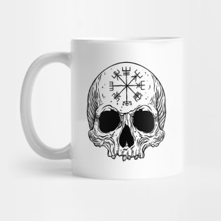 Vegvisir rune skull Mug